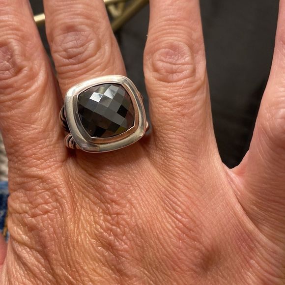 Authentic David Yurman Albion Hematite Sterling Silver Ring excellent condition - Picture 5 of 10